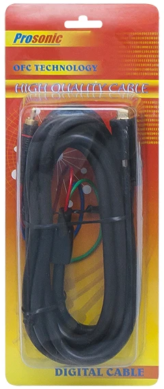 Blow OEM DVI kabeliai - 3xRCA 3m