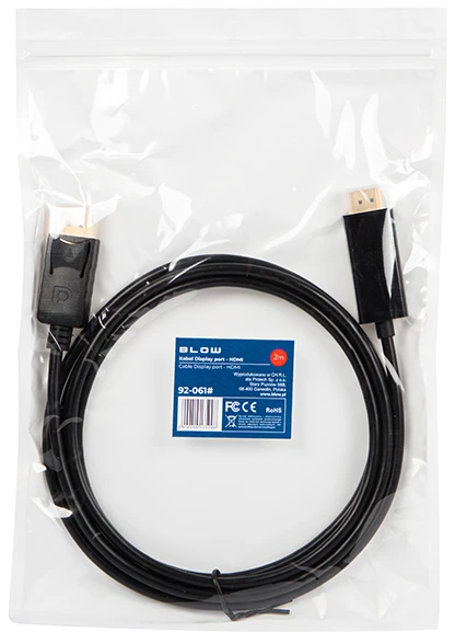 Blow DisplayPort į HDMI laidas pakuotėje