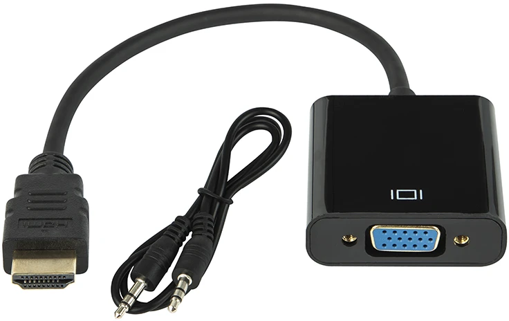 92-129# Oem HDMI į VGA + garso keitiklis HD31A su laidu