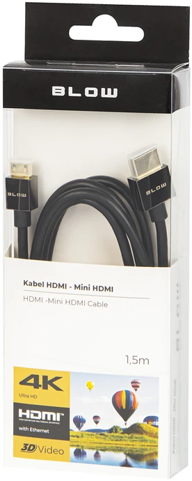 Blow HDMI – MiniHDMI kabelis 4K 1,5m