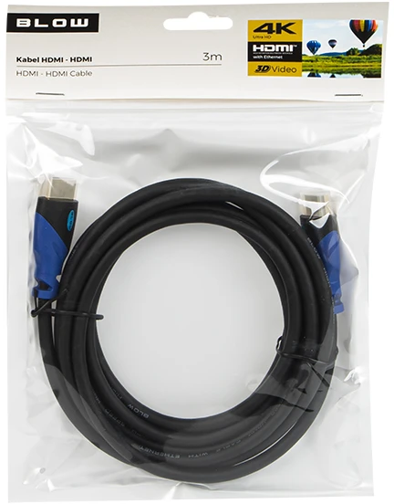 HDMI - HDMI Blow Mėlyna kabelis 3m