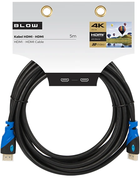 HDMI - HDMI Blow Mėlyna kabelis 5m
