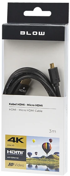BLOW 92-673# BLOW HDMI-micro HDMI PROFESSIONAL 4K 2.0 1,5m
