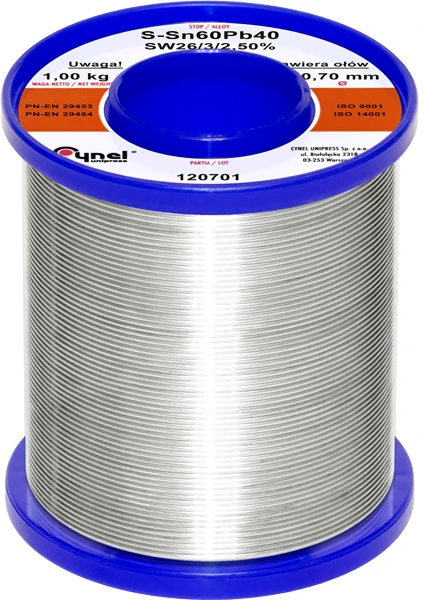 Cynel Lydmetalis 0.70mm 1kg Sn60Pb40