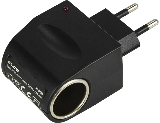 Blow 230V į 12V adapteris su cigarečių degiklio lizdu
