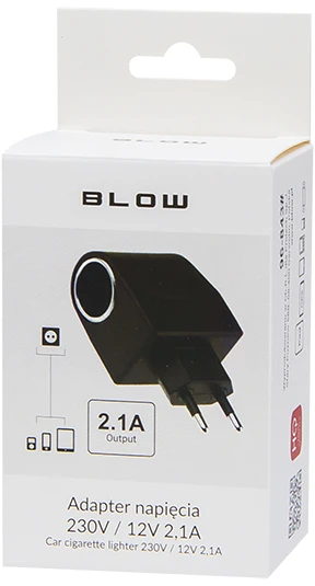 Blow įtampos adapteris 230V į 12V pakuotė