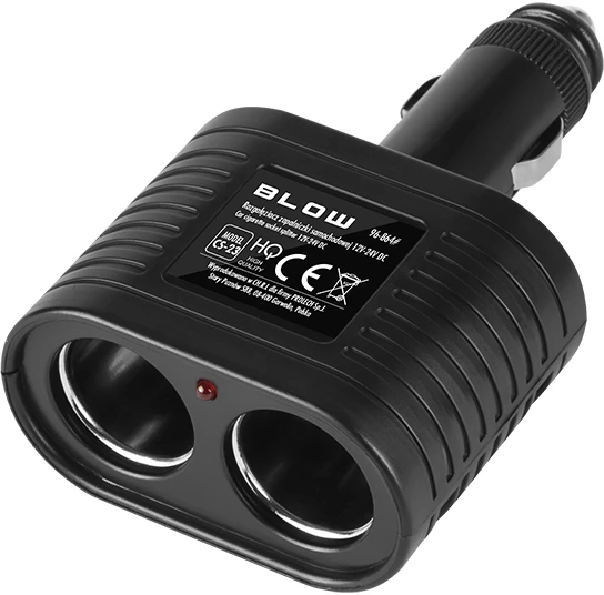 Blow Automobilinio žiebtuvėlio skirstytuvas 1xkištukas 2xlizdas CS-23