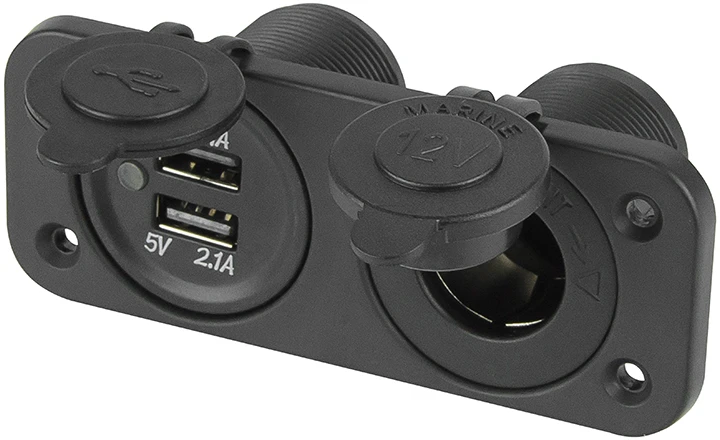 Blow Gn.žiebtuvėlis vien, su atvartu + 2x USB prievadu