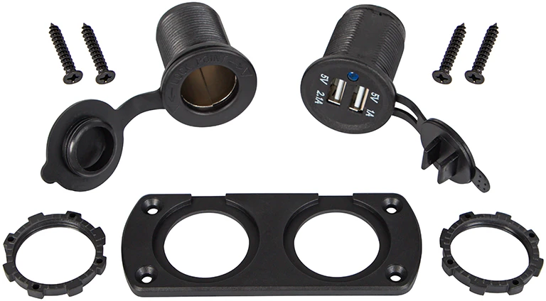 Blow Gn.žiebtuvėlis vien, su atvartu + 2x USB prievadu