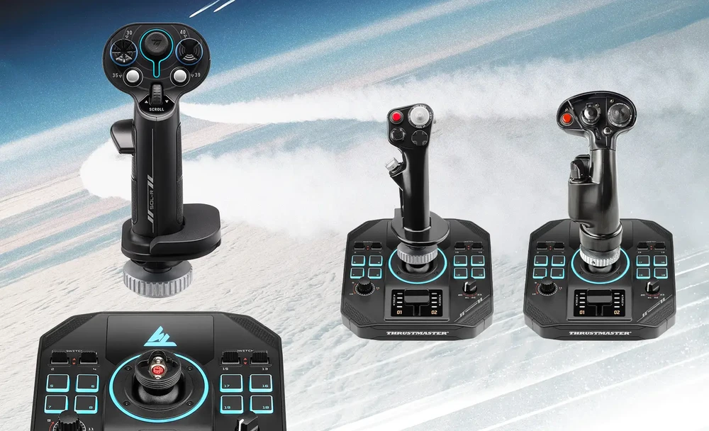 TRM Thrustmaster Sol-R 5 Base Juoda USB Joystick base Analoginis / skaitmeninis PC