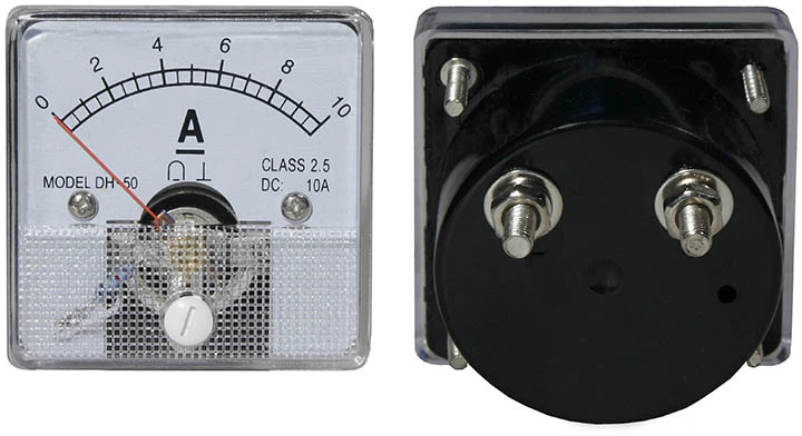 Analoginis rodyklinis ampermetras DH-50 su kontaktais