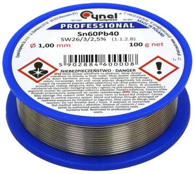 9679# CYNA 3.0mm SZPULA 100g Sn60Pb40
