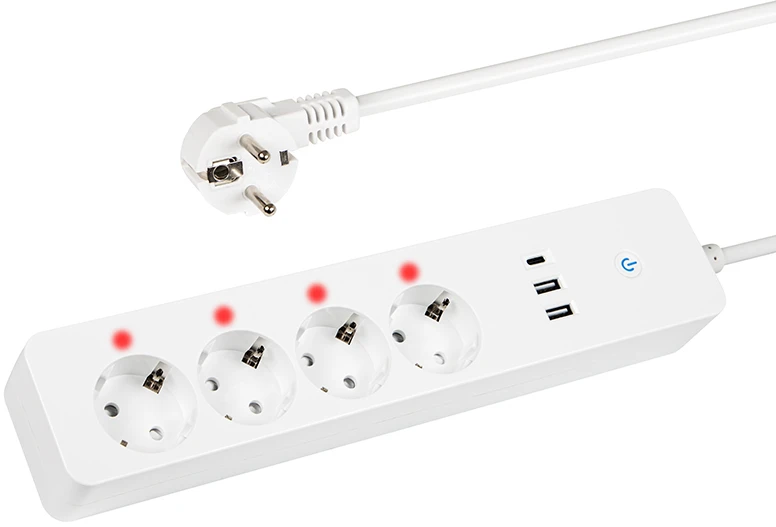 Blow Išmanioji maitinimo juosta 1.5 m 2xUSB+USB-C WiFi TUYA