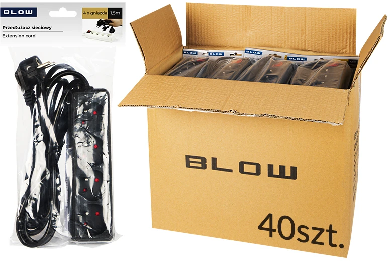 Blow Prailginamasis laidas PR-470P 1.5 m 4Gu 3x1.5 cz