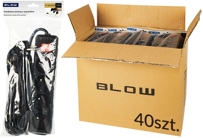 Blow Prailginamasis laidas PR-470WSP 1.5 m 3x1.5 cz