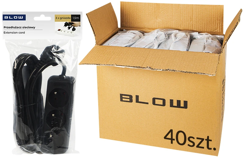 Blow Elektros tinklo ilgintuvas PR-370P 1.5m 3Gu 3x1.5