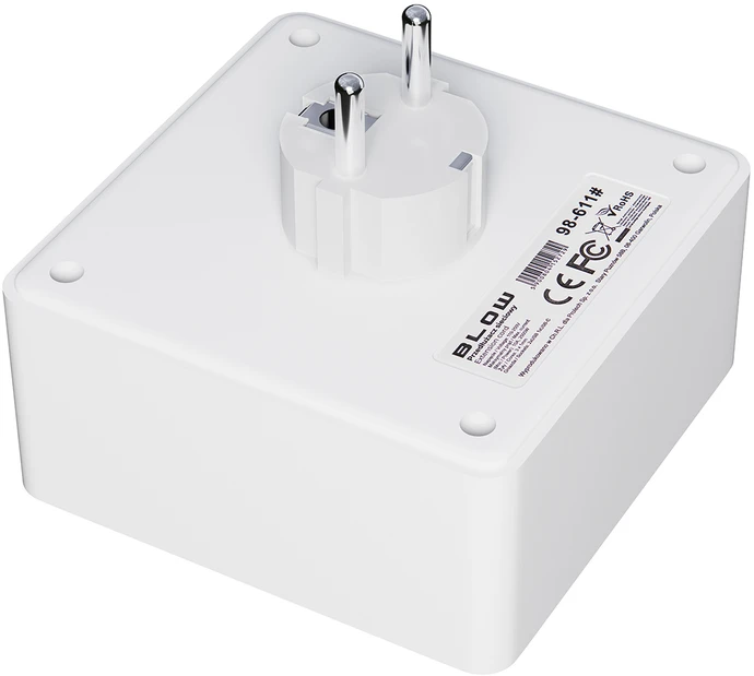 Blow Skirstytuvas R-20 PR 2 LIZDAI + 2 USB + USB-C, juodas