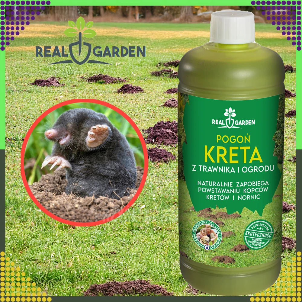 9x ekologiškos graužikų atbaidymo priemonės nuo kurmių, 1 l