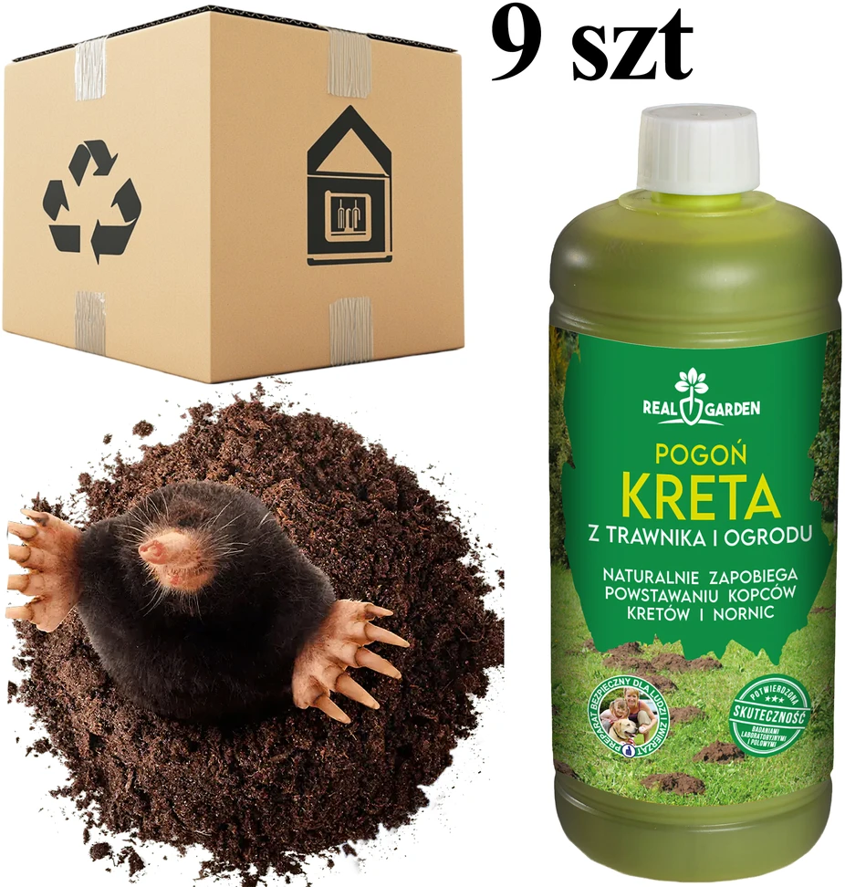 9x ekologiškos graužikų atbaidymo priemonės nuo kurmių, 1 l