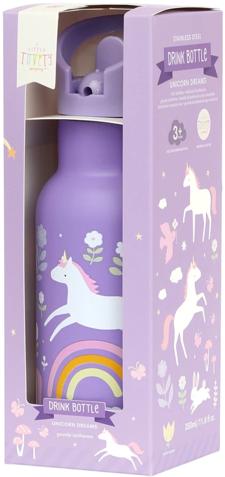 A Little Lovely Allc Nerūdijančio plieno gertuvė Vienaragio svajonė, 350ml