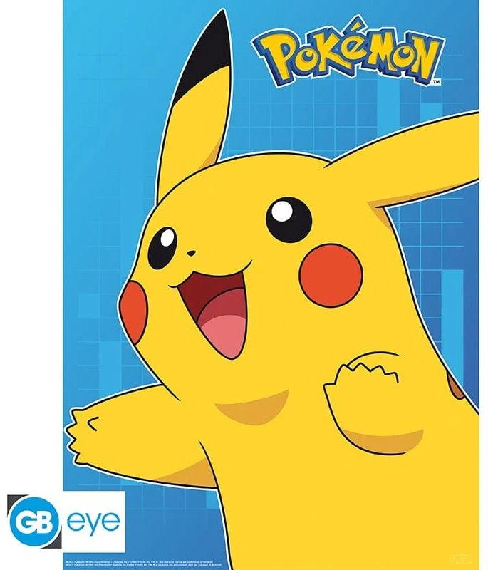 Plakatas Abysse POKEMON - 2 plakatų rinkinys - spalvingi personažai (52x38)