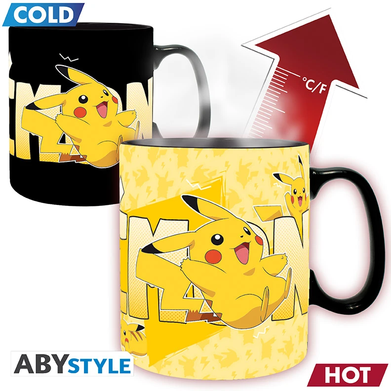 Abysse Pokemon puodelis su karščio pokyčiu – Pikachu – 460 ml