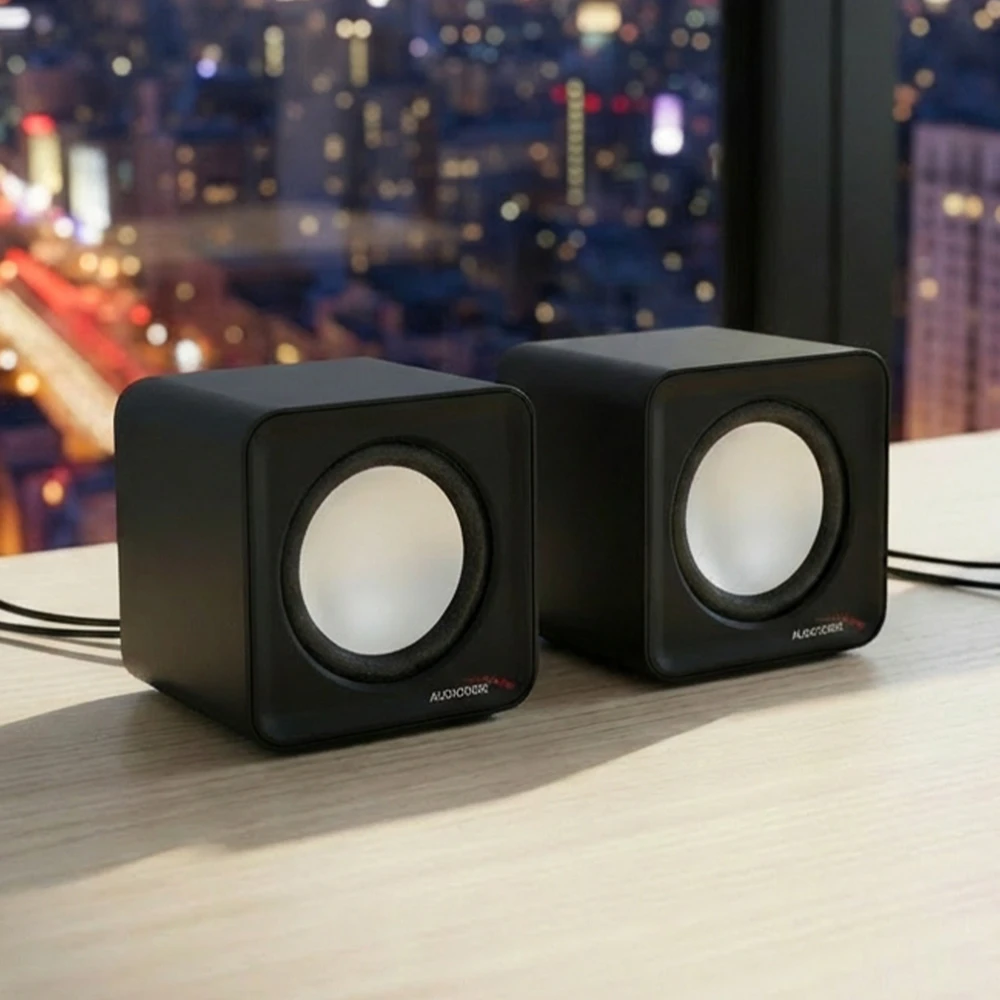 Kompiuterio kolonėlės Garsiakalbiai - Audiocore AC870 B 2 Krypčių 3 W, Juoda/Pilka