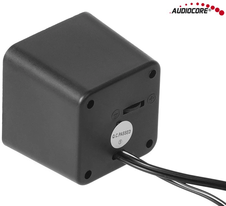 Kompiuterio kolonėlės Garsiakalbiai - Audiocore AC870 B 2 Krypčių 3 W, Juoda/Pilka