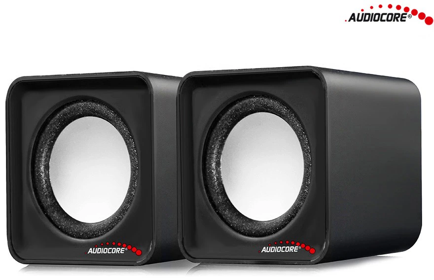 Kompiuterio kolonėlės Garsiakalbiai - Audiocore AC870 B 2 Krypčių 3 W, Juoda/Pilka