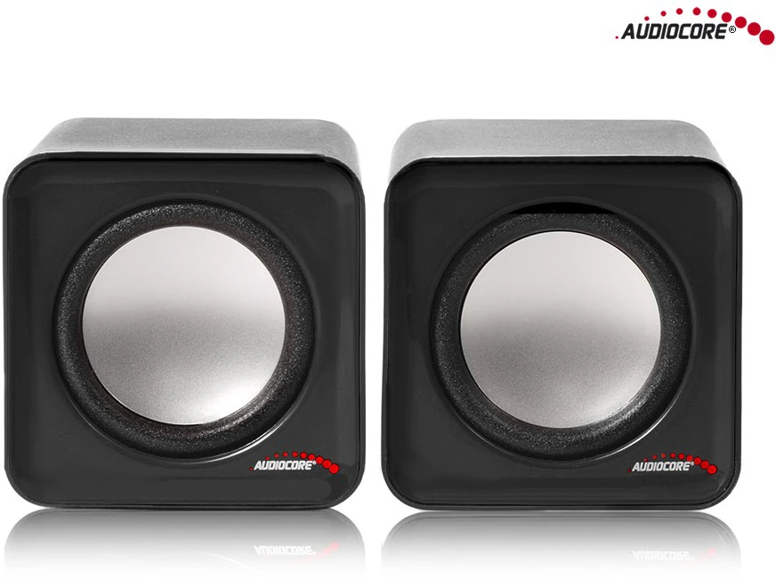 Kompiuterio kolonėlės Garsiakalbiai - Audiocore AC870 B 2 Krypčių 3 W, Juoda/Pilka