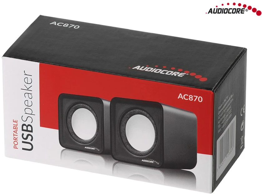 Kompiuterio kolonėlės Kompiuteriniai garsiakalbiai Audiocore AC870R, raudona