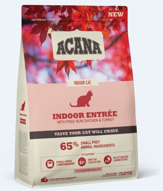 ACANA Indoor Entree Cat sausas maistas katėms 4,5kg