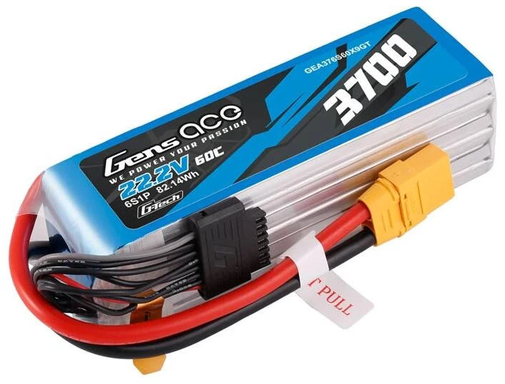 Akumuliatorius Lipo Gens Ace G-Tech 3700mAh 22.2V 60C 6S1P XT90