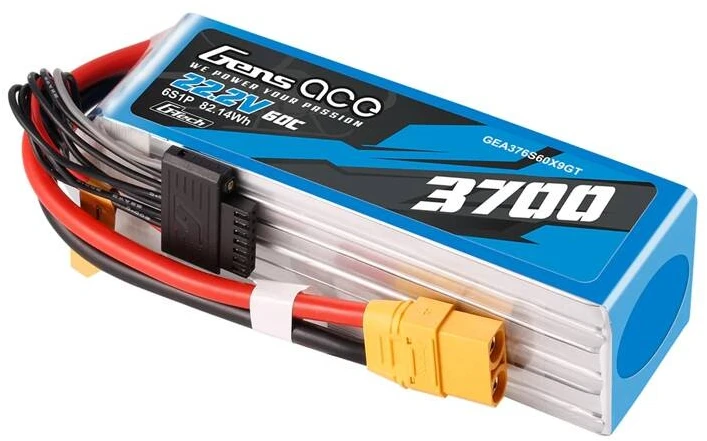 Akumuliatorius Lipo Gens Ace G-Tech 3700mAh 22.2V 60C 6S1P XT90