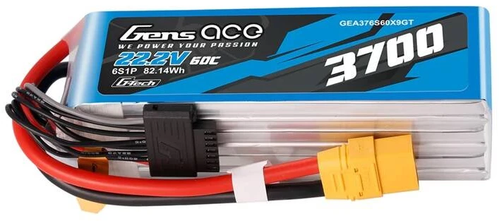 Akumuliatorius Lipo Gens Ace G-Tech 3700mAh 22.2V 60C 6S1P XT90