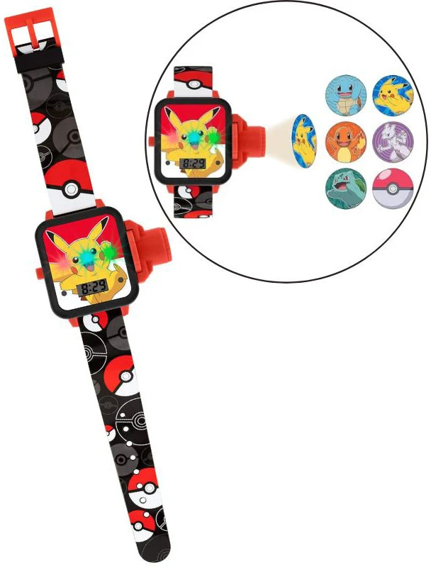 „Accutime“ – projektorinis laikrodis su LCD ekranu ir „Pokemon“ (910361)