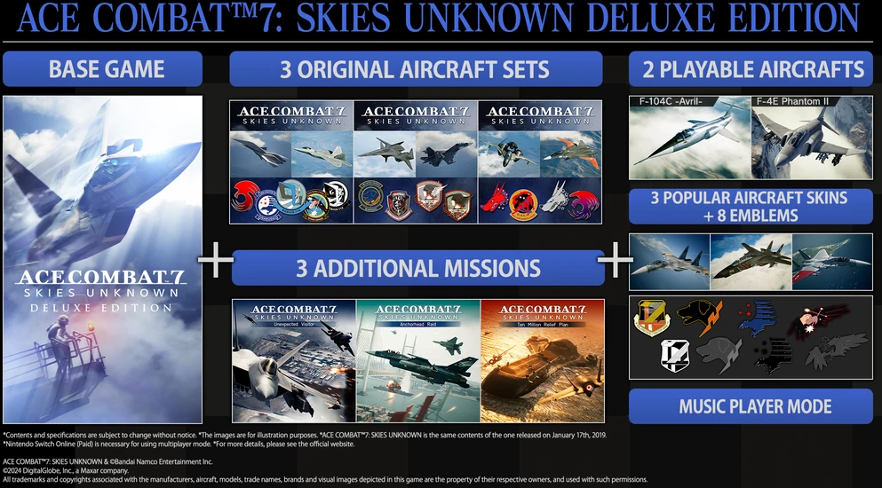 „Bandai Namco ACE COMBAT 7: Skies Unknown Deluxe Edition“