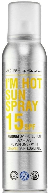 „Active By Charlotte“ – „I’m Hot“ apsauginis purškiklis nuo saulės SPF 15, 150 ml