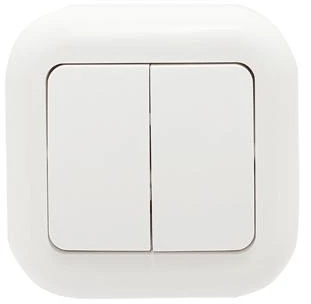 Łącznik Jungiklis n/t 10A, 250V, žvakidė, ventiliatorius, baltas