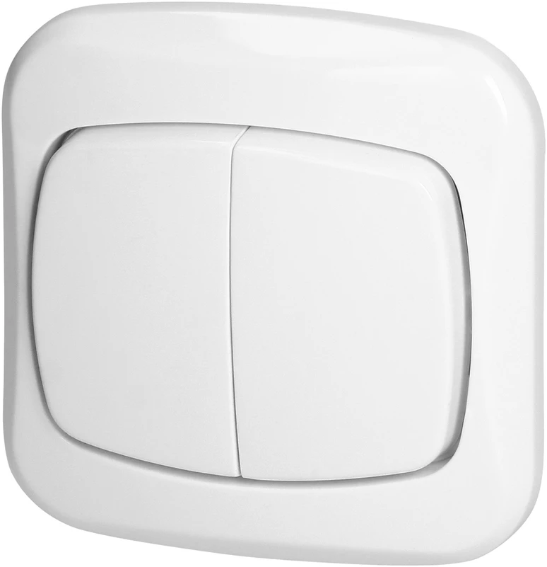 Łącznik Jungiklis p/t 10A, 250V, žvakidė, ATUT, baltas