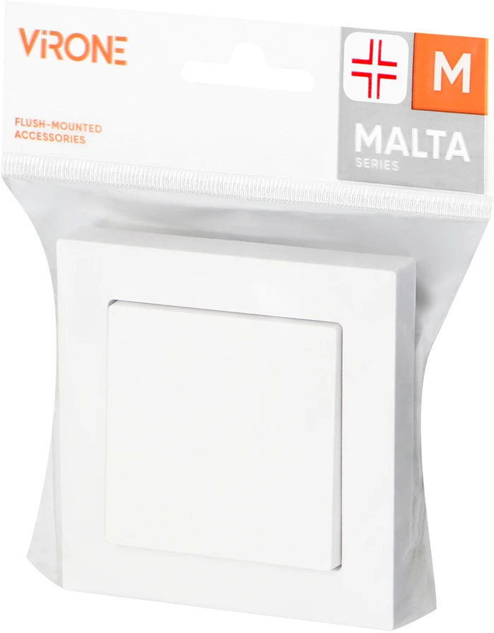 Łącznik Kryžminė jungtis „Malta“, 10A, 250V, WP-8M, balta
