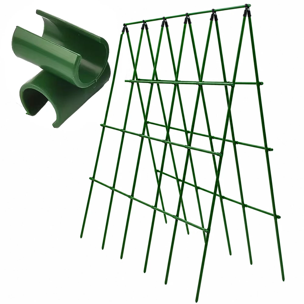Łącznik Kryžminė kampinė jungtis sodo stulpams tvirtinti, 11 mm, žalia, 10 vnt.