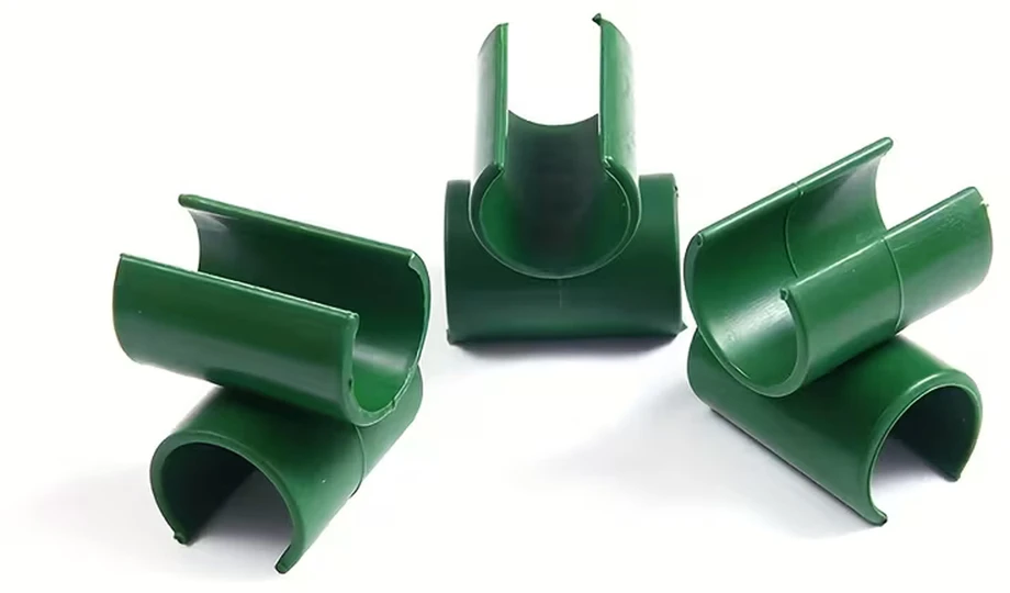 Łącznik Kryžminė kampinė jungtis sodo stulpams tvirtinti, 11 mm, žalia, 10 vnt.