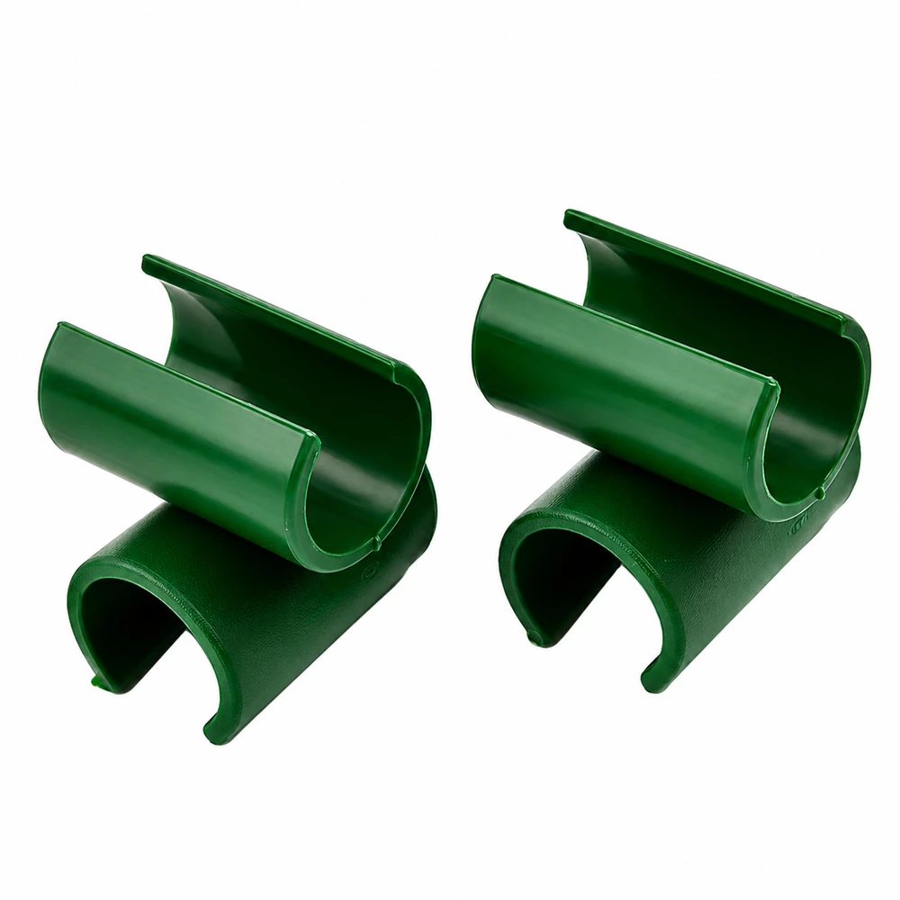 Łącznik Kryžminė kampinė jungtis sodo stulpams tvirtinti, 11 mm, žalia, 10 vnt.