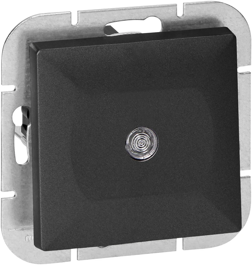 Łącznik Laiptinės jungiklis su Pearl apšvietimu, 10A, 250V, WP-5P/S, juodas