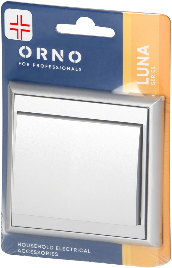 Łącznik Luna kryžminė jungtis, 10A, 250V, WP-8L, sidabrinė