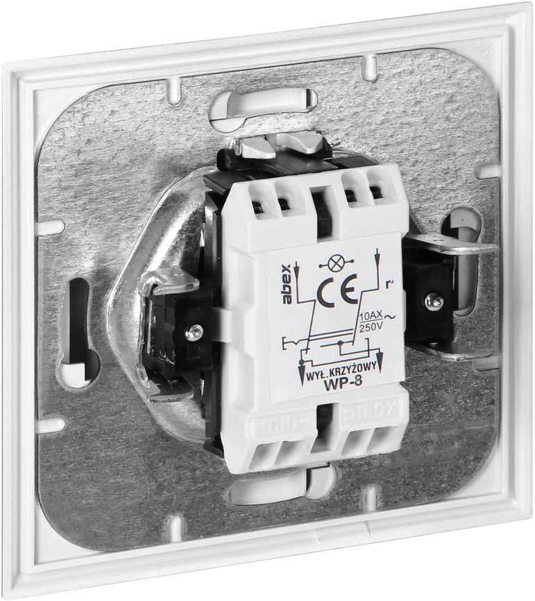 Łącznik Luna kryžminė jungtis, 10A, 250V, WP-8L, balta