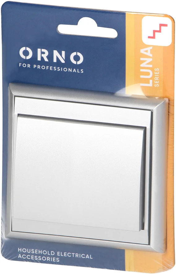Łącznik Sieninis jungiklis Luna 10A 250V WP-5L sidabrinis