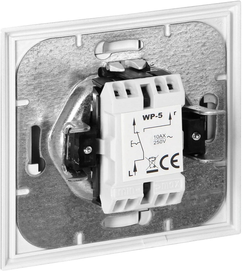 Łącznik Sieninis jungiklis Luna 10A 250V WP-5L sidabrinis