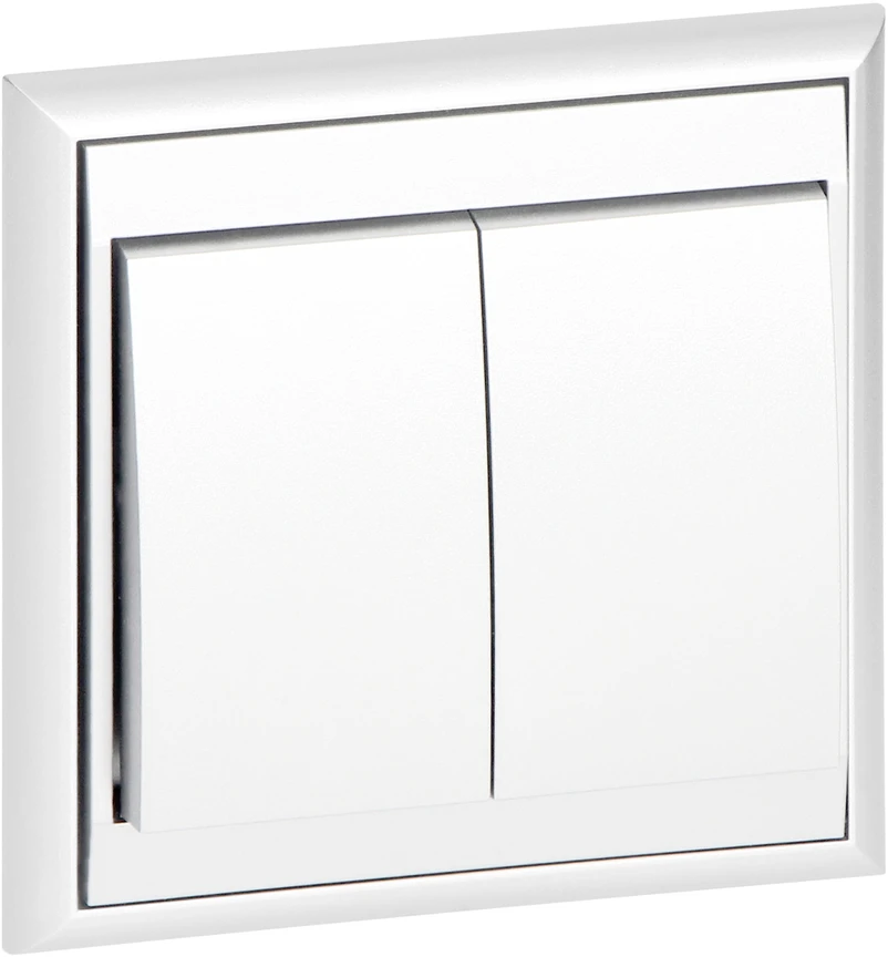 Łącznik Luna šviestuvo jungiklis, 10A, 250V, WP-2L, baltas